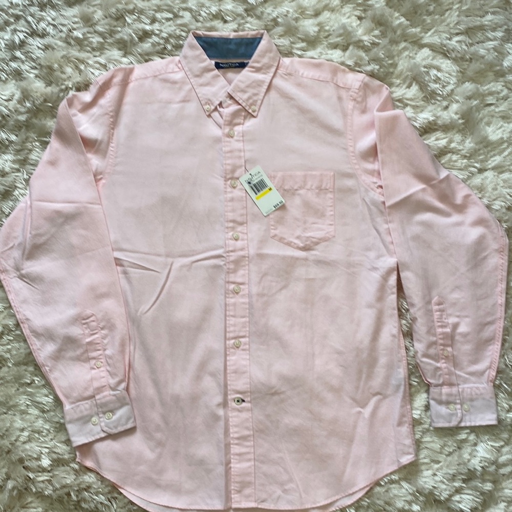 NWT Nautica Men long sleeve shirt, size M